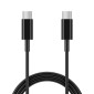 Καλώδιο Σύνδεσης και Φόρτισης Ancus Flow E44 USB-C σε USB-C 2.0A 480Mbps Data Transfer Μαύρο 1μ
