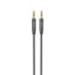 Καλώδιο σύνδεσης Ήχου Hoco UPA19 Braided 3.5mm Αρσενικό σε 3.5mm Αρσενικό 1m Μαύρο