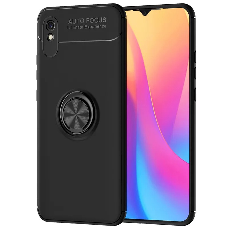 Θήκη Ancus Autofocus Shock Proof με Ring Holder για Xiaomi Redmi 9A / 9AT  Μαύρο