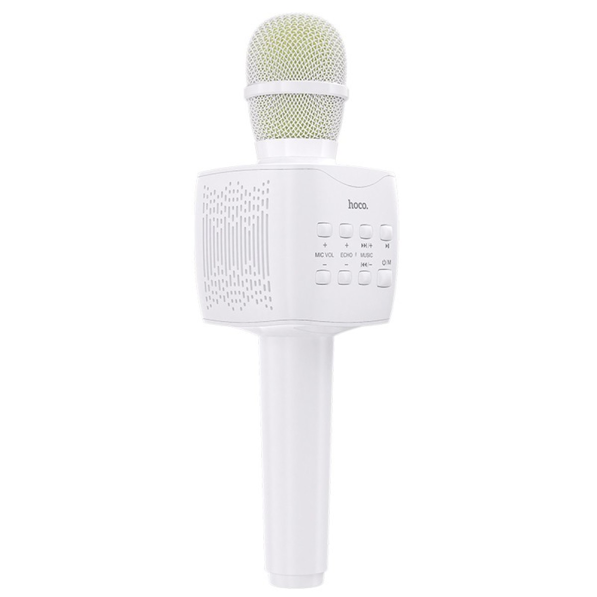 Ασύρματο Μικρόφωνο και Ηχείο Hoco BK5 Cantando V.5.0 Λευκό 5W με Λειτουργία Karaoke και Υποδοχή Micro SD Κάρτας