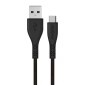 Καλώδιο σύνδεσης Energizer Lifetime Warranty USB-A σε USB-C 2.0A Μαύρο 1.2m