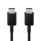 Καλώδιο σύνδεσης Samsung EP-DX310JBEGEU USB-C σε USB-C Μαύρο Original 3A 1.8m