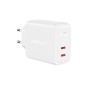 Φορτιστής Ταξιδίου Acefast A9 Fast Charging USB-C QC3.0 / QC2.0 PD40W Λευκός