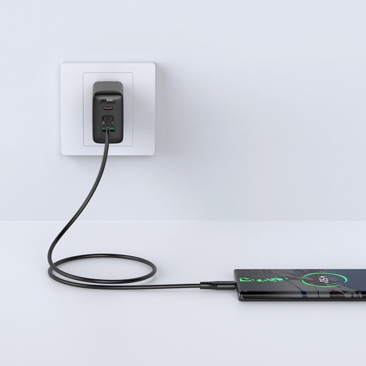 Καλώδιο σύνδεσης Acefast C3-03 USB-C σε USB-C Braided 3A 60W 1.2m Μαύρο
