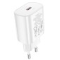 Φορτιστής Ταξιδίου Hoco N22 Jetta USB-C PD25W Small Body Λευκός