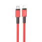 Καλώδιο Σύνδεσης Hoco X85 Strength USB-C σε Lightning PD20W Κόκκινο 1m Υψηλής Αντοχής