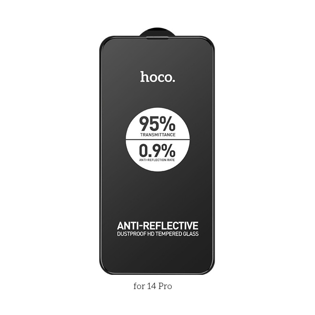 Tempered Glass Hoco A32 Anti Reflective Dustproof 0.33mm για Apple iPhone 14 Pro Μαύρο