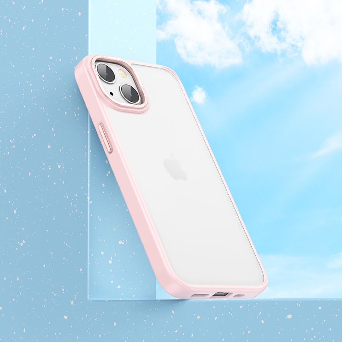 Θήκη Hoco Golden Shield Frosted Protective για Apple iPhone 14 Plus Ροζ