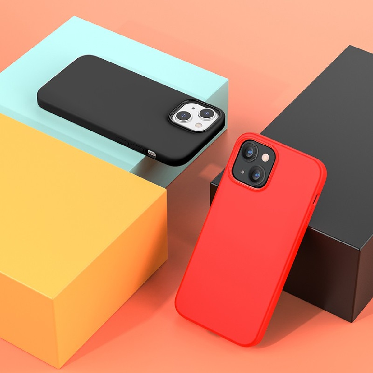Θήκη Hoco Pure Series για Apple iPhone 14 Plus Κόκκινη