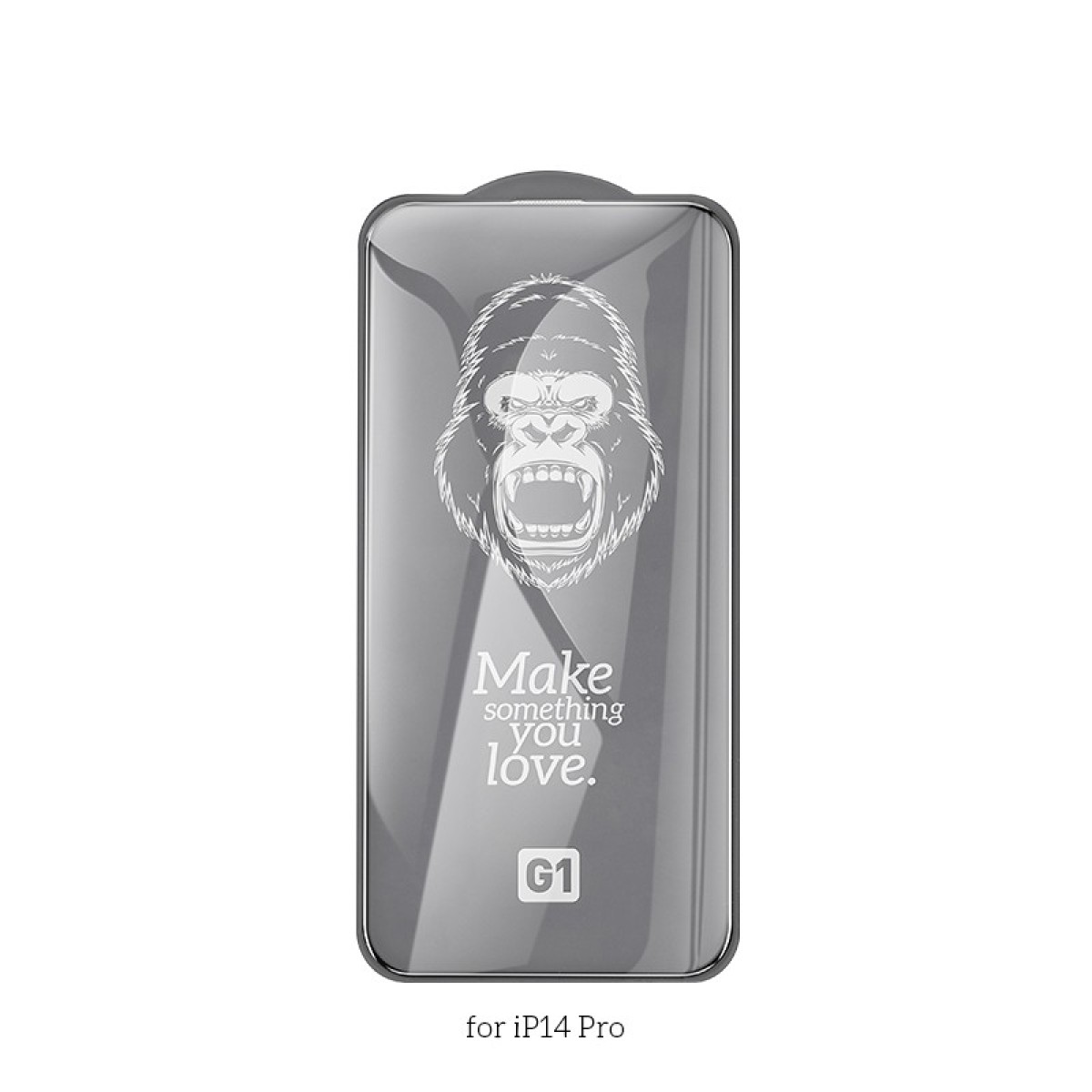 Tempered Glass Hoco G1 0.33mm Flash Attach Full Silk Screen HD για Apple iPhone 14 Pro Μαύρο