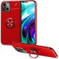 Θήκη Ancus AutoFocus Shockproof με Ring Holder για Apple iPhone 14 Κόκκινη