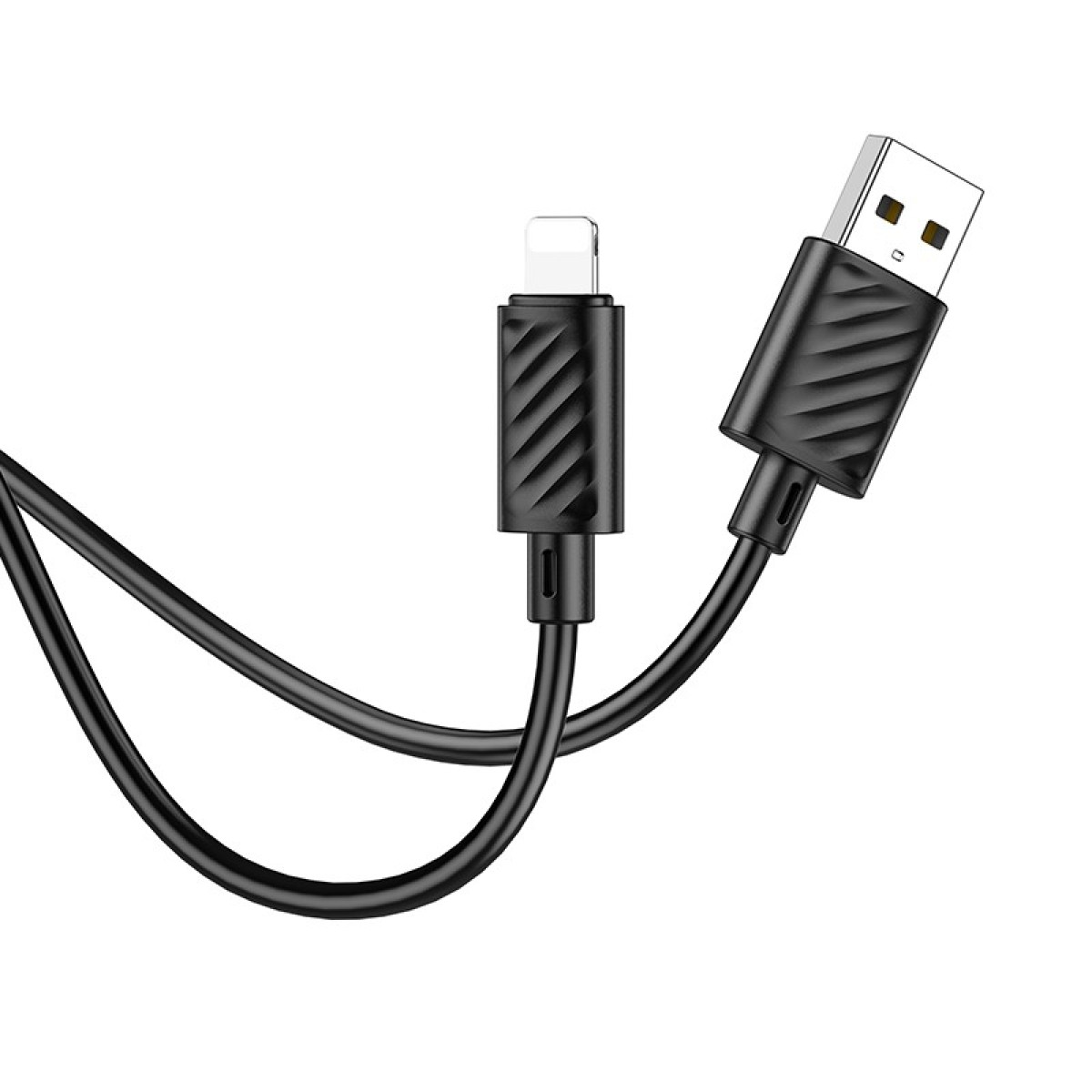 Καλώδιο σύνδεσης Hoco X88 USB σε Lightning 2.4A για Γρήγορη Φόρτιση και Μεταφορά Δεδομένων 1m Μαύρο