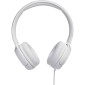 Ακουστικά Stereo On-ear JBL Tune 500 3.5mm Pure Bass Sound με Μικρόφωνο JBLT500WHT Λευκό
