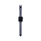 Watchband Hoco WA09 Flexible Rhombus Hollow 38/40/41mm για Apple Watch 1/2/3/4/5/6/7/8/SE Dark Blue Silicon Band