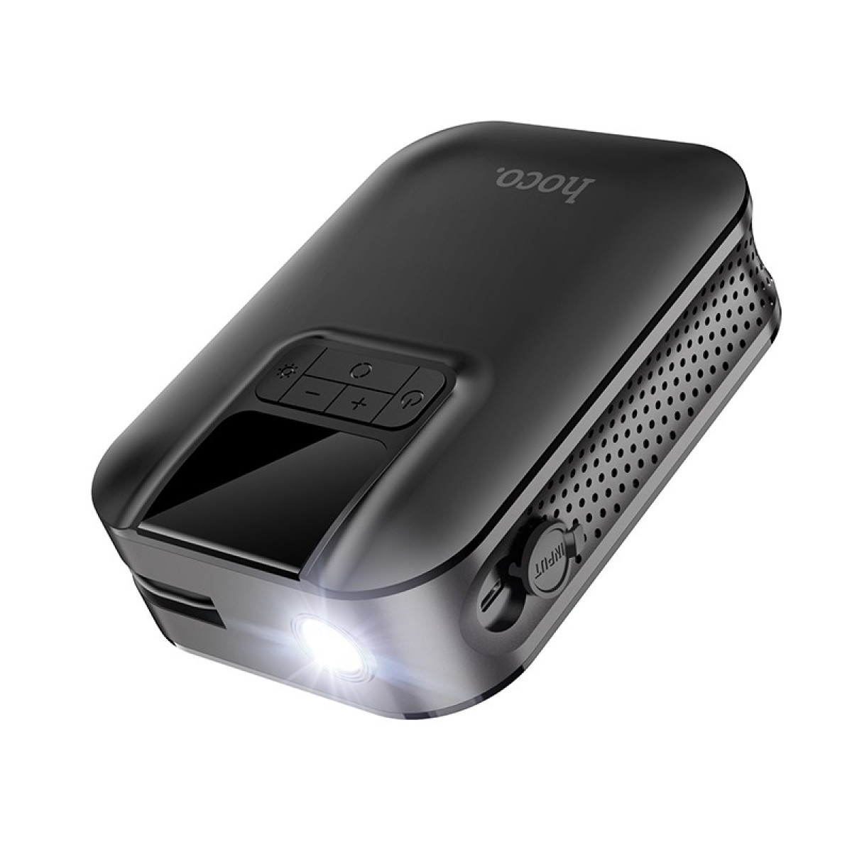 Smart Air Pump Hoco S53 Breeze 5000mAh 3.5 bar Πίεση Αέρα με 4 Τρόπους Λειτουργίας και Led Φακό  Μαύρο