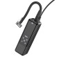 Smart Air Pump Hoco ZP5 May 3.5 bar Πίεση Αέρα με 4 Τρόπους Λειτουργίας Led Ένδειξη και Φακό 3μ Καλώδιο Μαύρο