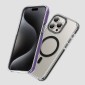 Θήκη Hoco Magnetic Premium Series Anti-Drop Magnetic Mag-charge για Apple iPhone 15 Pro Διάφανη Μωβ