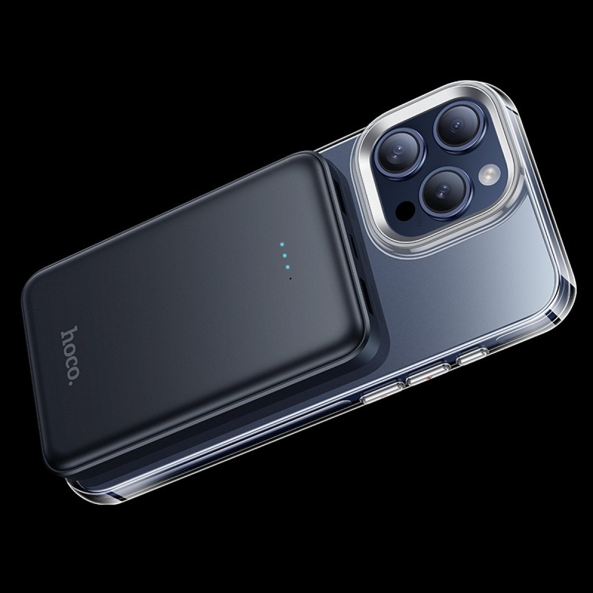 Θήκη Hoco Premium Series Transparent AS3 Magnetic Mag-charge για Apple iPhone 15 Pro Smoke