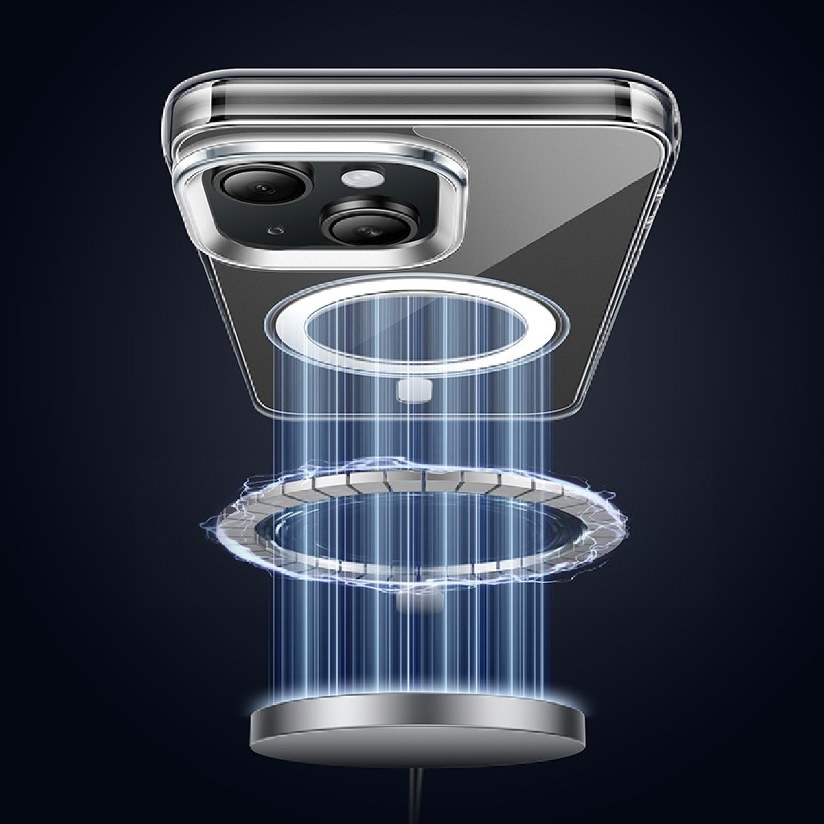 Θήκη Hoco Premium Series Transparent AS3 Magnetic Mag-charge για Apple iPhone 15 Διάφανη