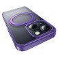Θήκη Hoco Stand Magnetic Case 2 in 1 Mag-Charge 360° Rotating Ring για Apple iPhone 15 Plus Μωβ