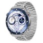 Smartwatch Maxcom Ecowatch 1 1.52” 400mAh IP67 Μπλε με Silicon PU Leather και Metal Band