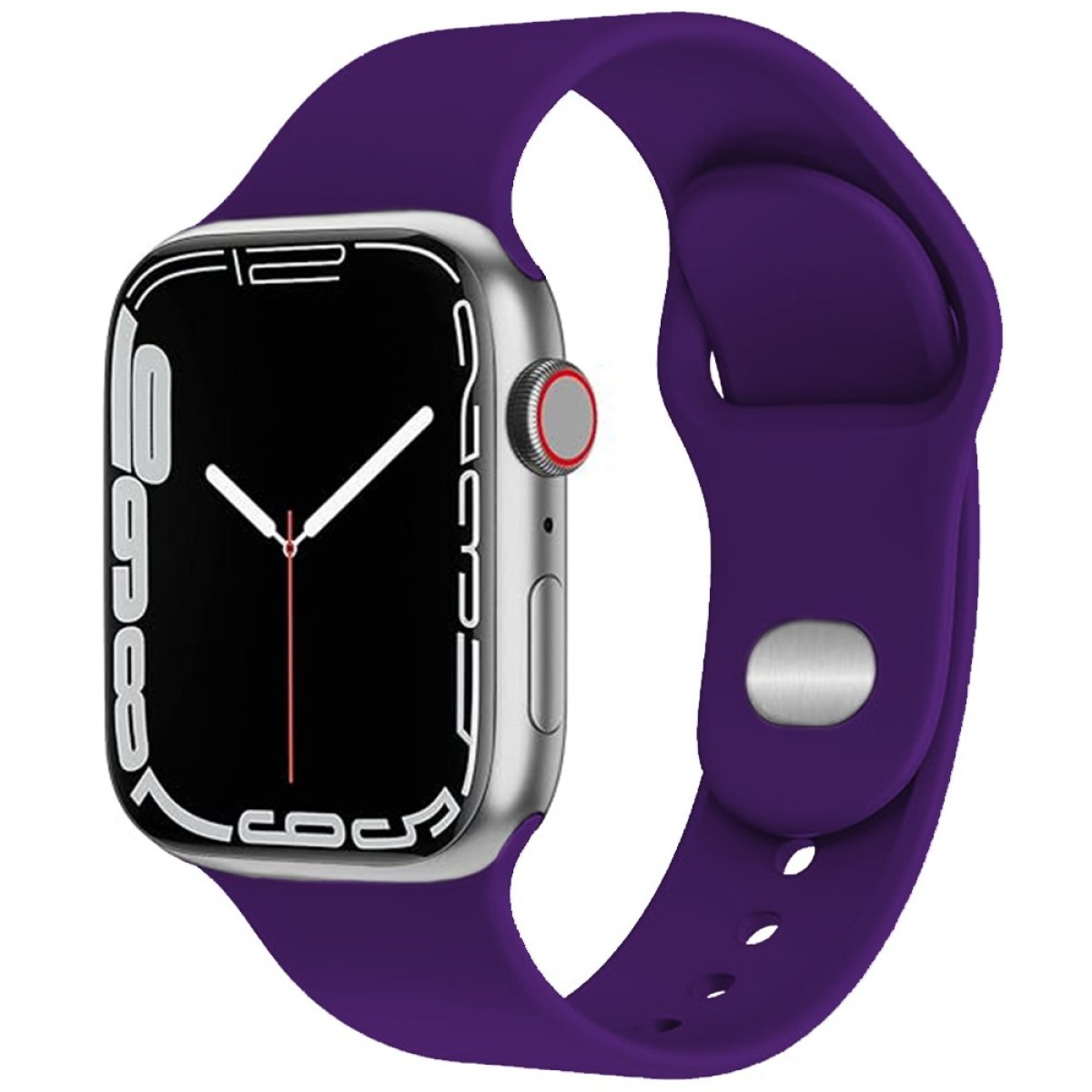 Watchband Noozy 42/44/45/49mm για Apple Watch 1/2/3/4/5/6/7/8/9/se/ultra 1/ultra 2 Μωβ Silicon Band