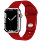Watchband Noozy 38mm/40mm/41mm για Apple Watch 1/2/3/4/5/6/7/8/9/se/ultra 1/ultra 2 Κόκκινο Silicon Band