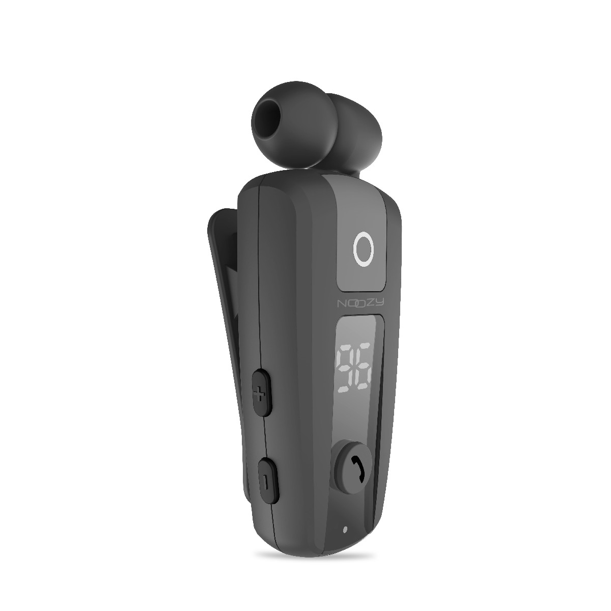 Bluetooth Hands Free Noozy Roller BH69 V.5.2 με LED Οθόνη Δόνηση Multi Pairing Μαύρο με 11 Ώρες Λειτουργίας