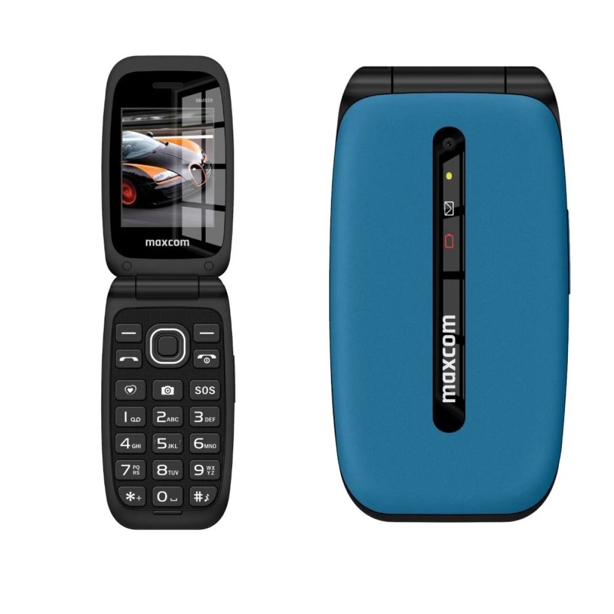 Maxcom Comfort MM828 2.4" 4G με Κάμερα, Ραδιόφωνο και Πλήκτρο Έκτακτης Ανάγκης 1200 mAh Μπλε
