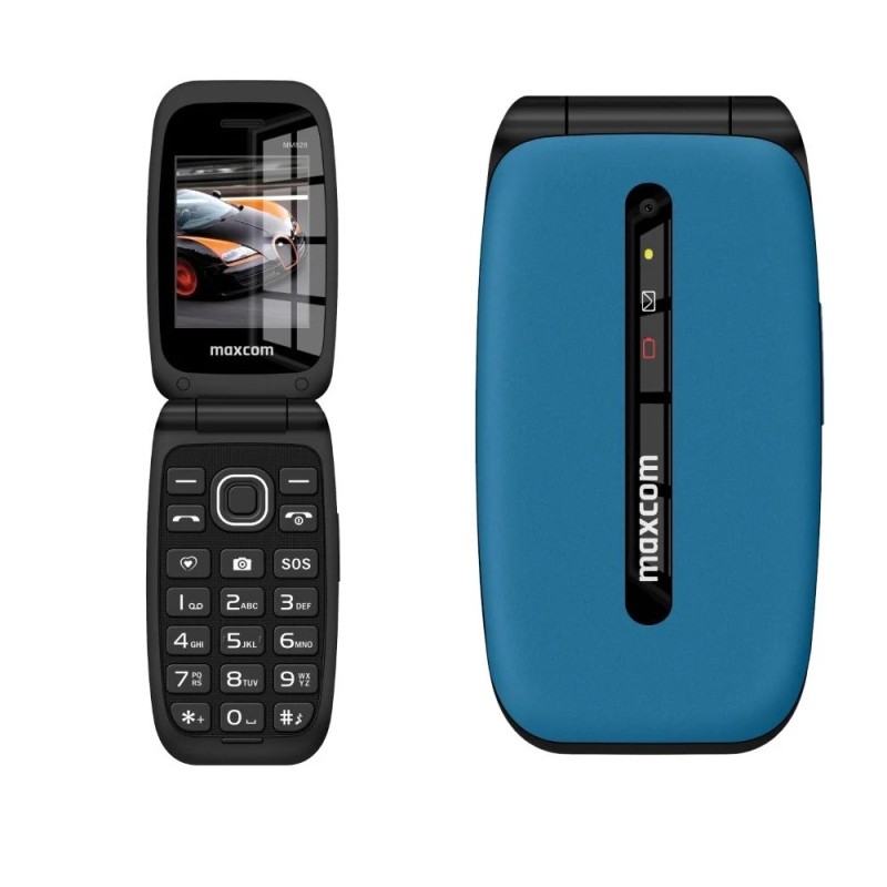 Maxcom Comfort MM828 2.4" 4G με Κάμερα, Ραδιόφωνο και Πλήκτρο Έκτακτης Ανάγκης 1200 mAh Μπλε
