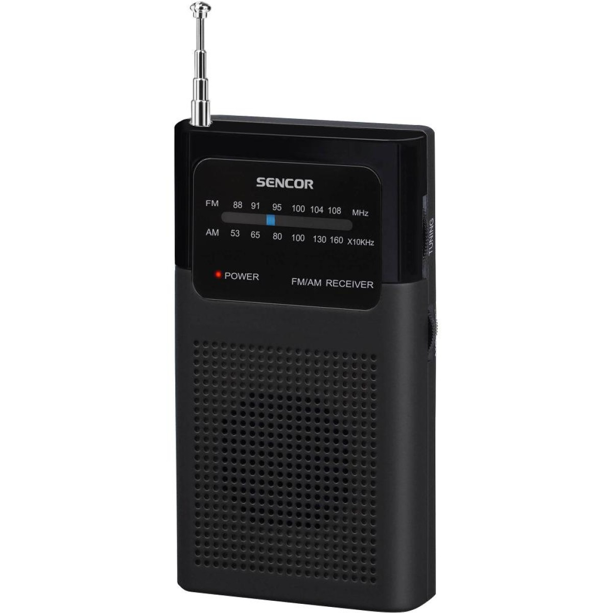 Φορητό Ραδιόφωνο Τσέπης AM/FM 3,5mm 3AAA Sencor SRD 1100 B Μαύρο