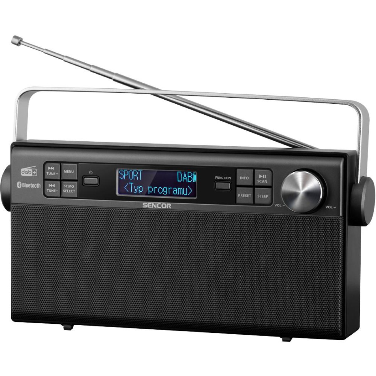 Φορητό Ραδιόφωνο Sencor SRD 7800 4W Bluetooth 5.0 3.5mm με Ενσωματωμένη Μπαταρία 1200mAh
