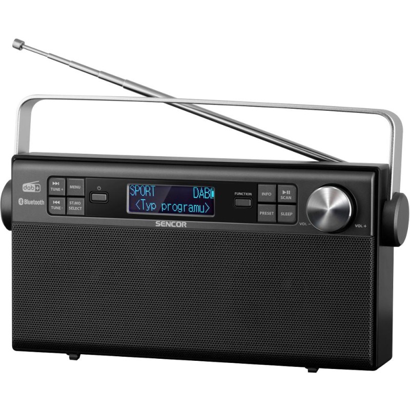 Φορητό Ραδιόφωνο Sencor SRD 7800 4W Bluetooth 5.0 3.5mm με Ενσωματωμένη Μπαταρία 1200mAh