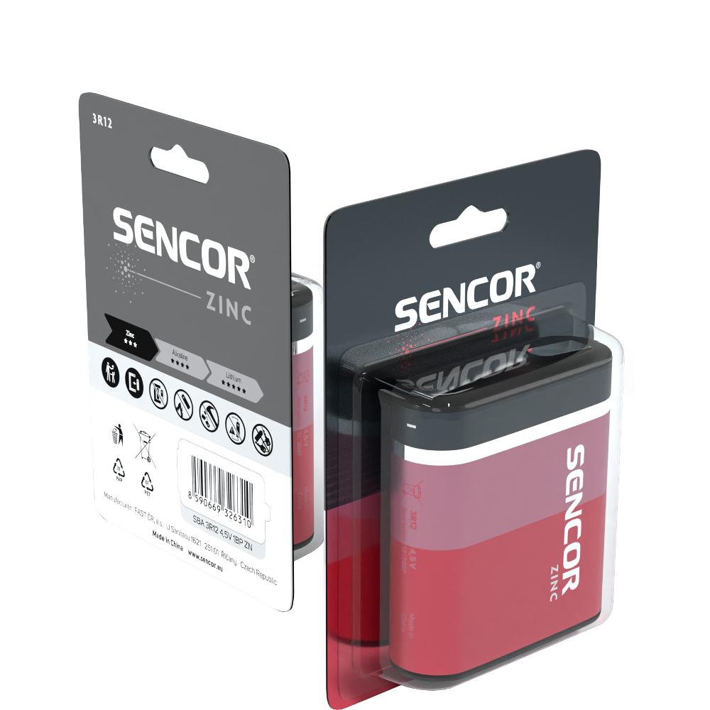 Μπαταρία Μαγγανίου Zinc Carbon Sencor  SBA 3R12 4,5V Τεμ. 1