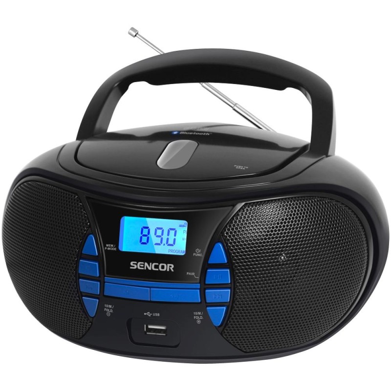 Ασύρματο ΡαδιοCD Sencor SPT 2700 BK CD/MP3/USB/BT 5.0 3W