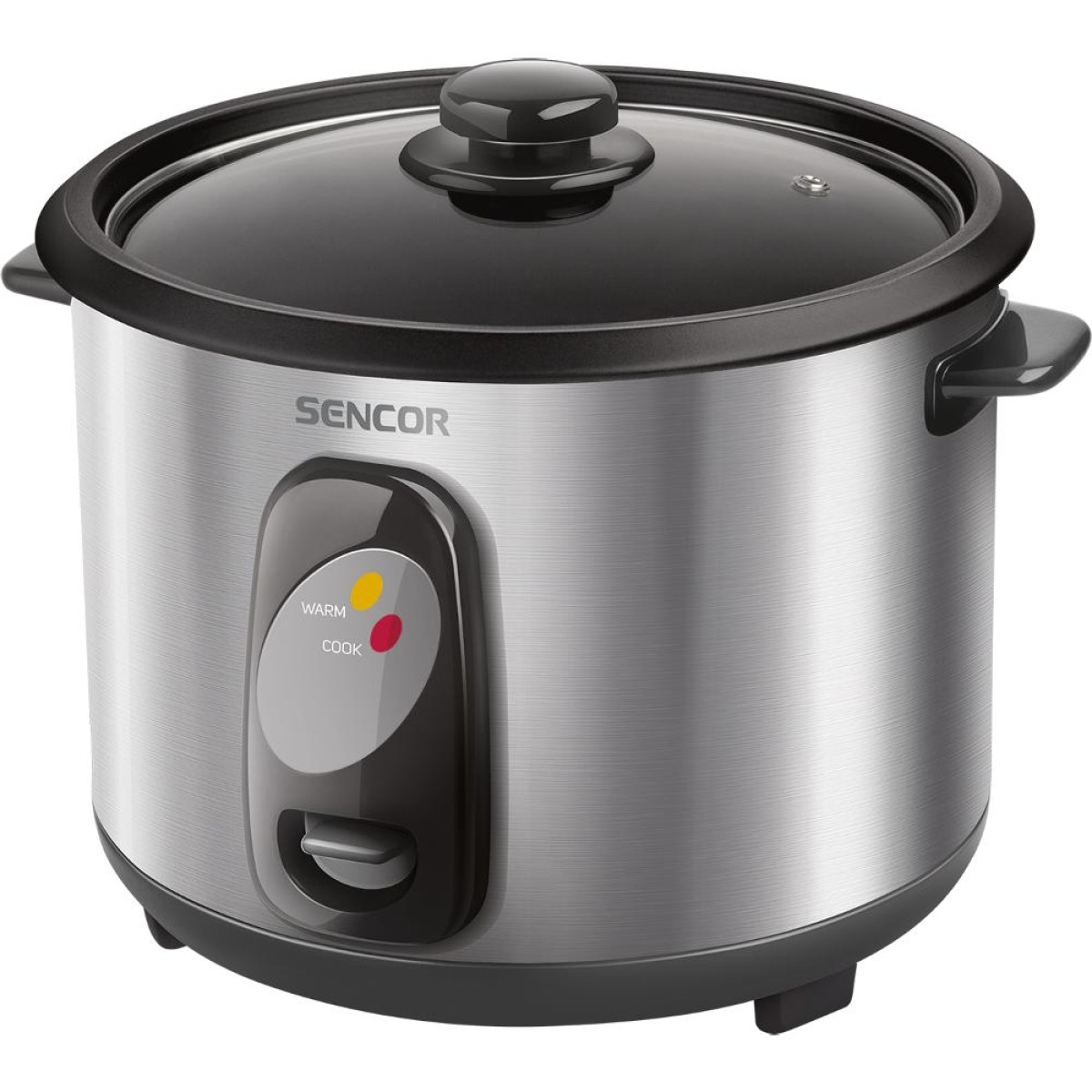 Ατμομάγειρας Ρυζιού Rice Cooker 1,5lt Stainless Steel Sencor SRM 1550SS Ασημί