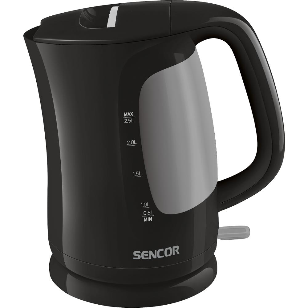 Βραστήρας με Διπλή Ένδειξη Στάθμης 2,5lt 2200W Sencor SWK 2511BK Μαύρο