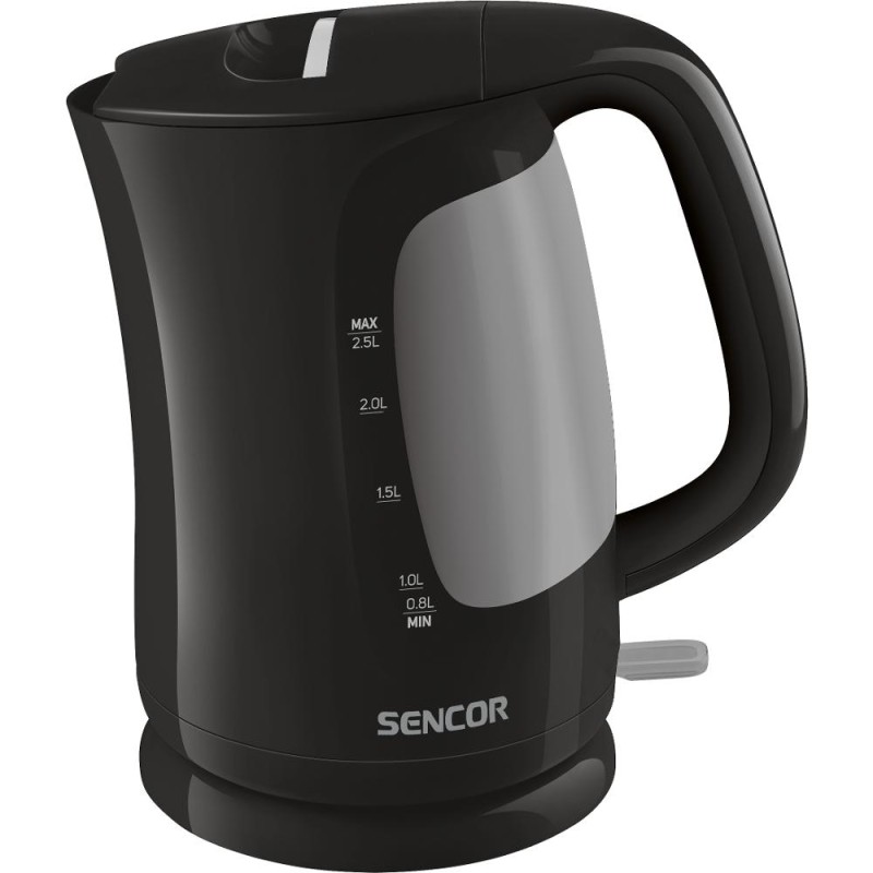 Βραστήρας με Διπλή Ένδειξη Στάθμης 2,5lt 2200W Sencor SWK 2511BK Μαύρο