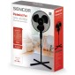 Ανεμιστήρας Δαπέδου Sencor SFN 4031BK 40W 3 Ταχυτήτων Διαμέτρου 40cm Μαύρος
