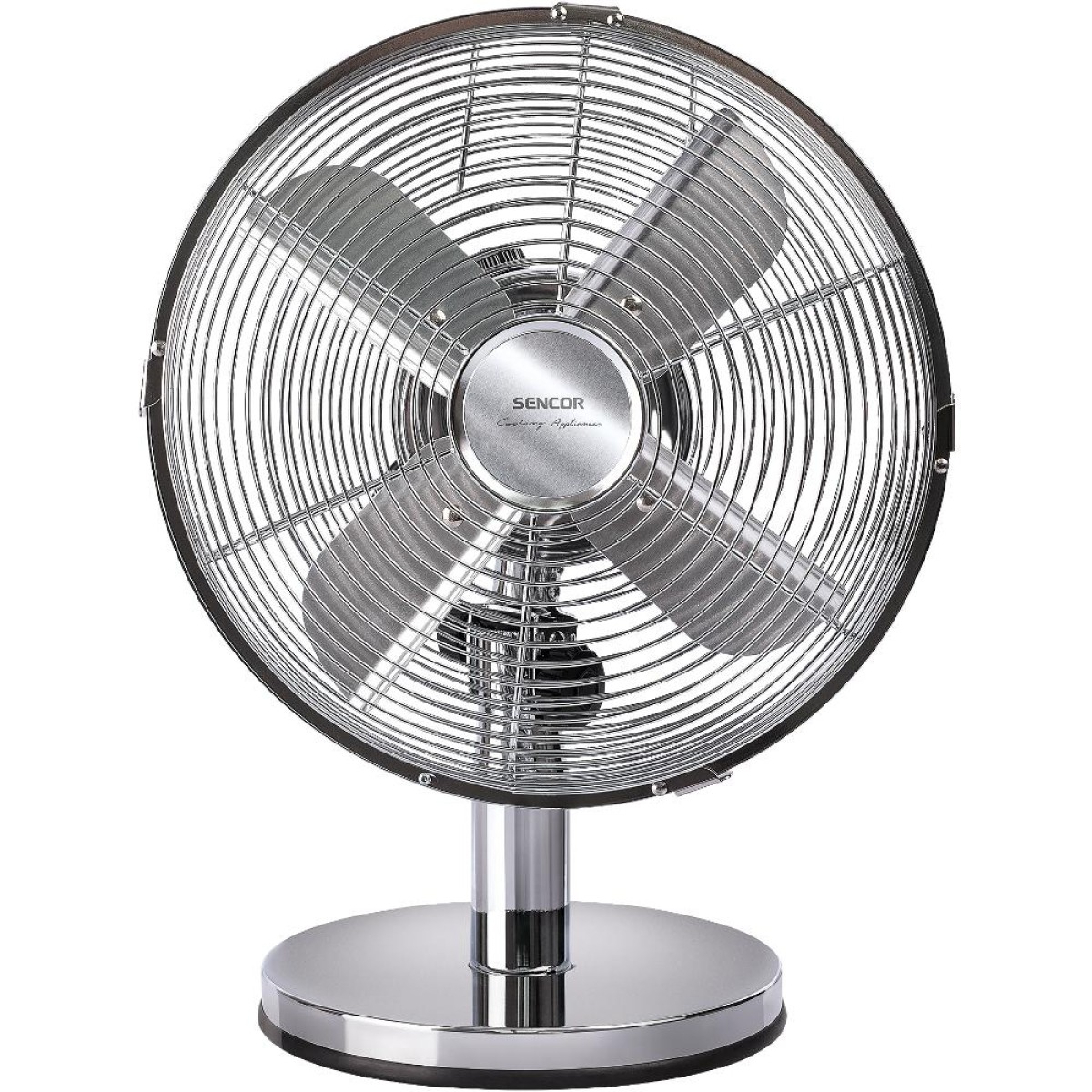 Επιτραπέζιος Ανεμιστήρας Sencor SFE 2540SL 30W με 3 Ταχύτητες και Σώμα απο Χρώμιο