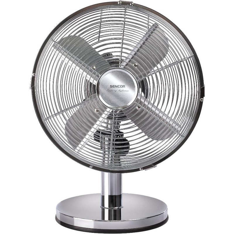 Επιτραπέζιος Ανεμιστήρας Sencor SFE 2540SL 30W με 3 Ταχύτητες και Σώμα απο Χρώμιο