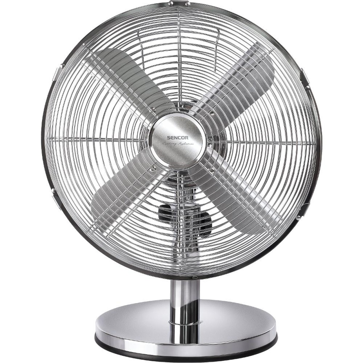 Επιτραπέζιος Ανεμιστήρας Sencor SFE 3040SL 35W με 3 Ταχύτητες και Σώμα απο Χρώμιο