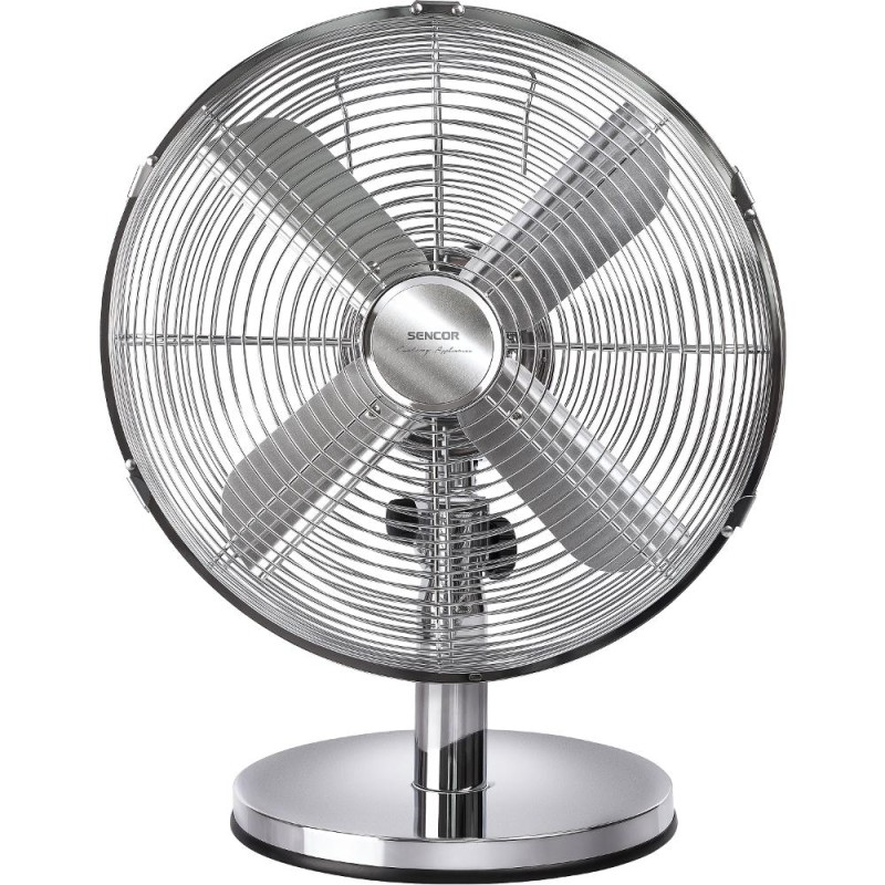 Επιτραπέζιος Ανεμιστήρας Sencor SFE 3040SL 35W με 3 Ταχύτητες και Σώμα απο Χρώμιο