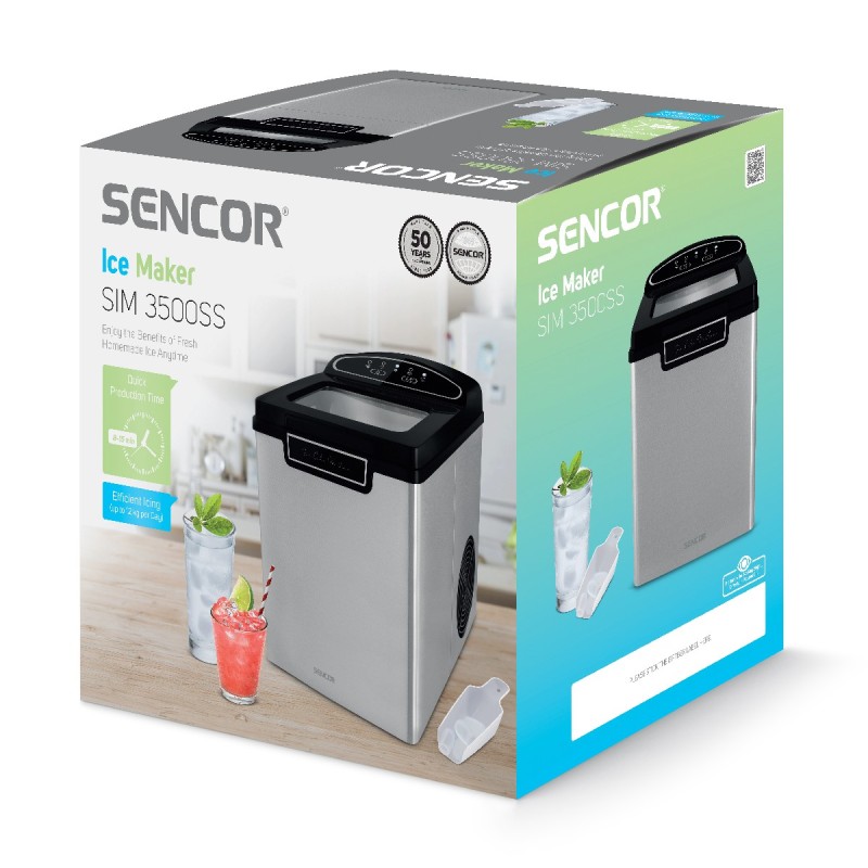 Παγομηχανή 105W 1.9lt Sencor SIM 3500SS Ασημί