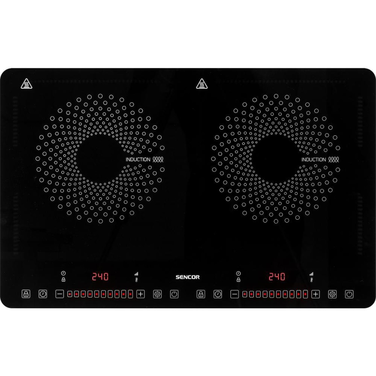 Φορητή Επαγωγική Εστία Διπλή 2400W Ulrtaflat Sencor SCP 4501BK Μαύρη