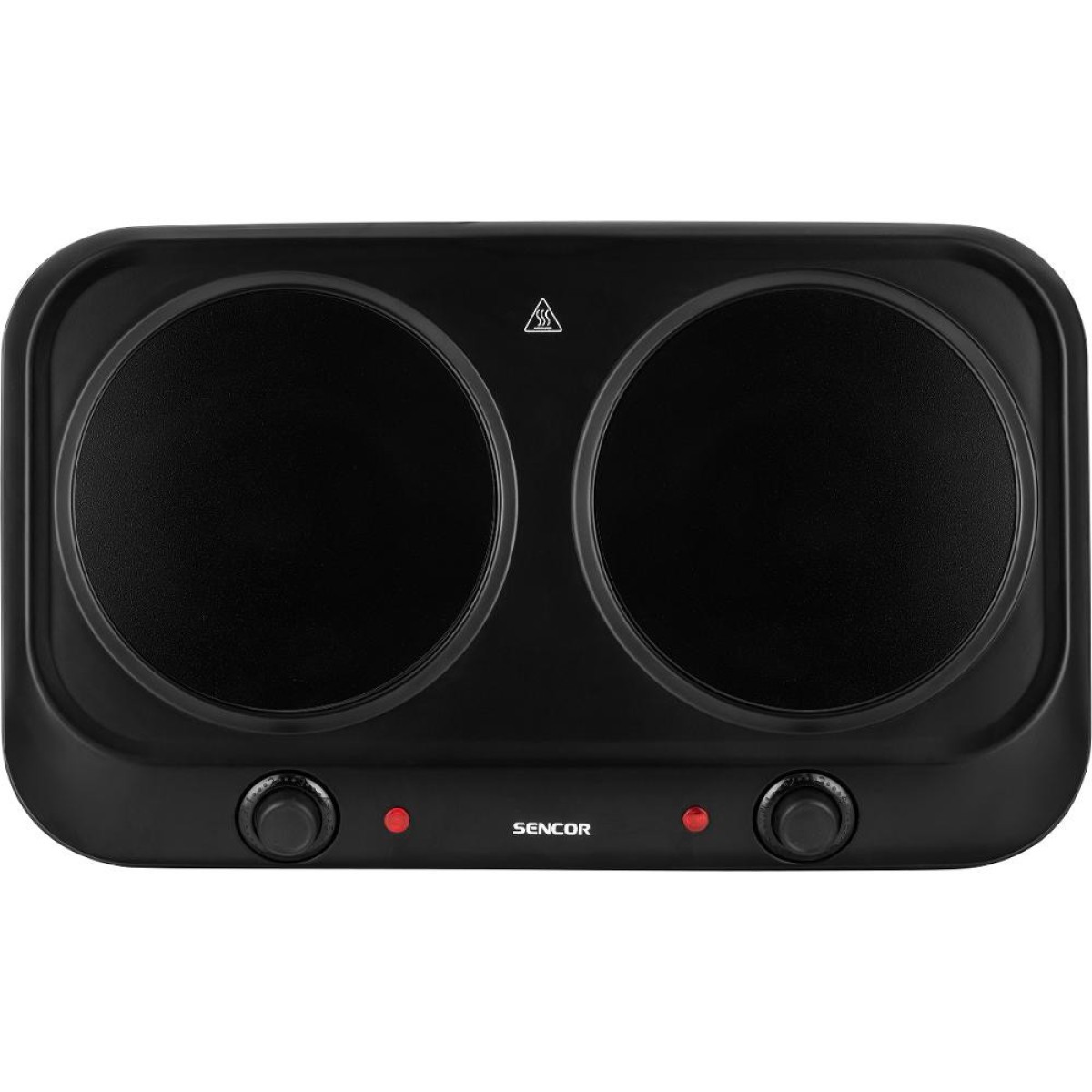 Φορητή Κεραμική Εστία Διπλή 1200W 19cm Sencor SCP 2263BK Μαύρη