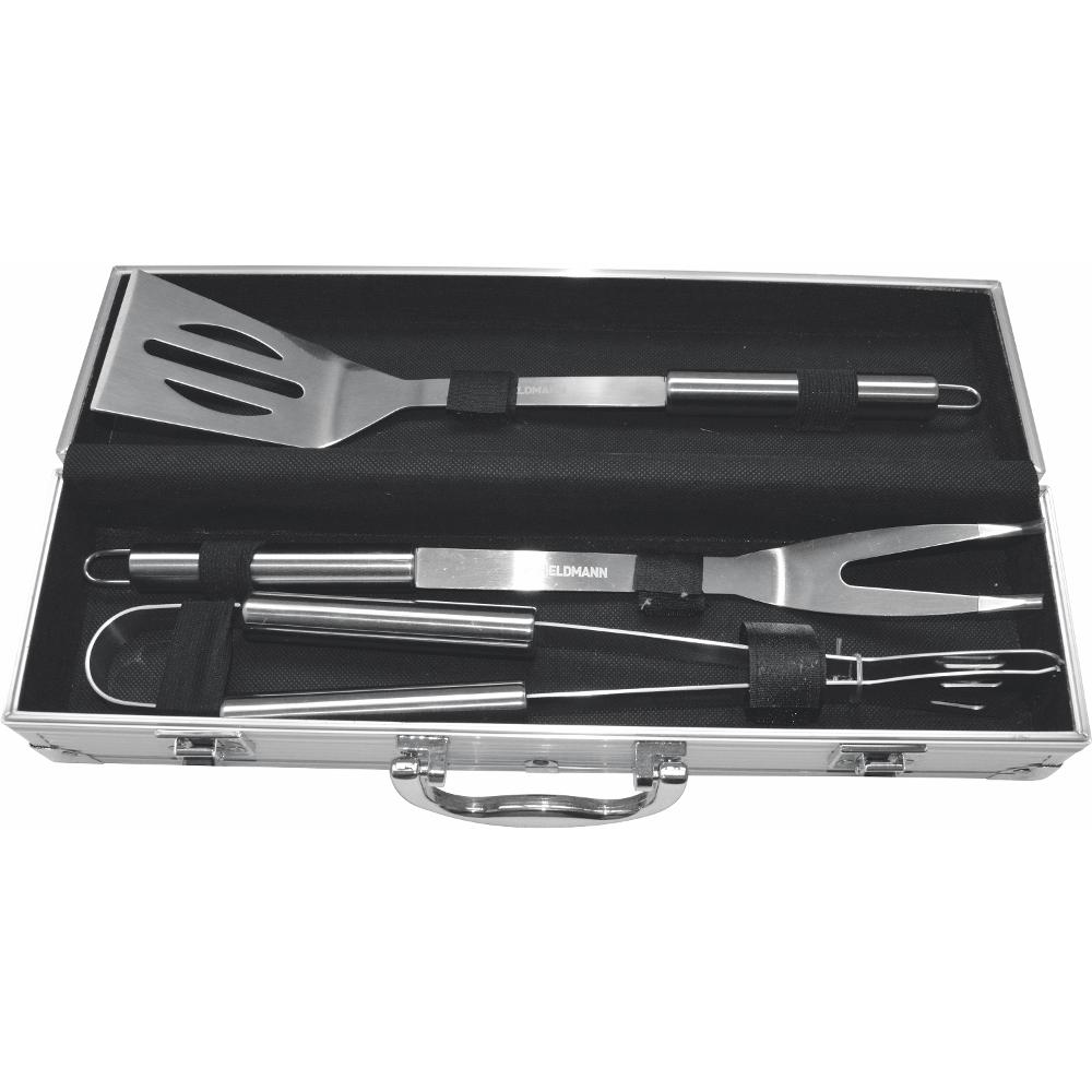 Σετ Εργαλείων Grill Fieldmann FZG 9014 3 Τεμ. σε Αλουμινένια Θήκη Μεταφοράς