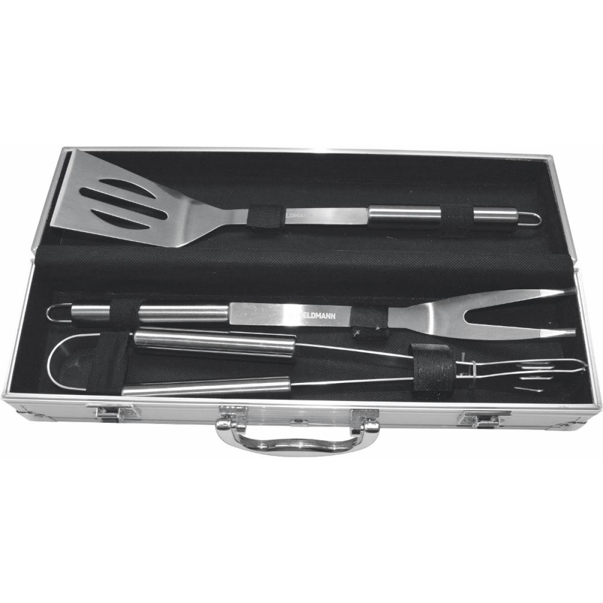 Σετ Εργαλείων Grill Fieldmann FZG 9014 3 Τεμ. σε Αλουμινένια Θήκη Μεταφοράς