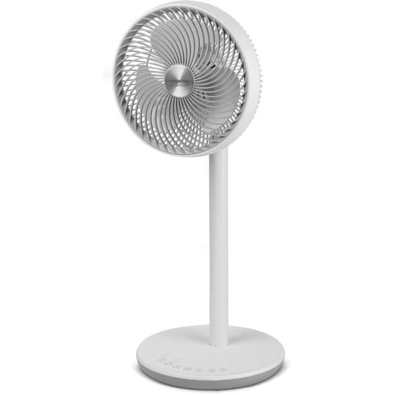 Ανεμιστήρας Δαπέδου Sencor SFN 2540WH 26W UltraSilent 12 Ταχυτήτων και 3 Επιλογές Λειτουργίας με Χειριστήριο και Timer Λευκός