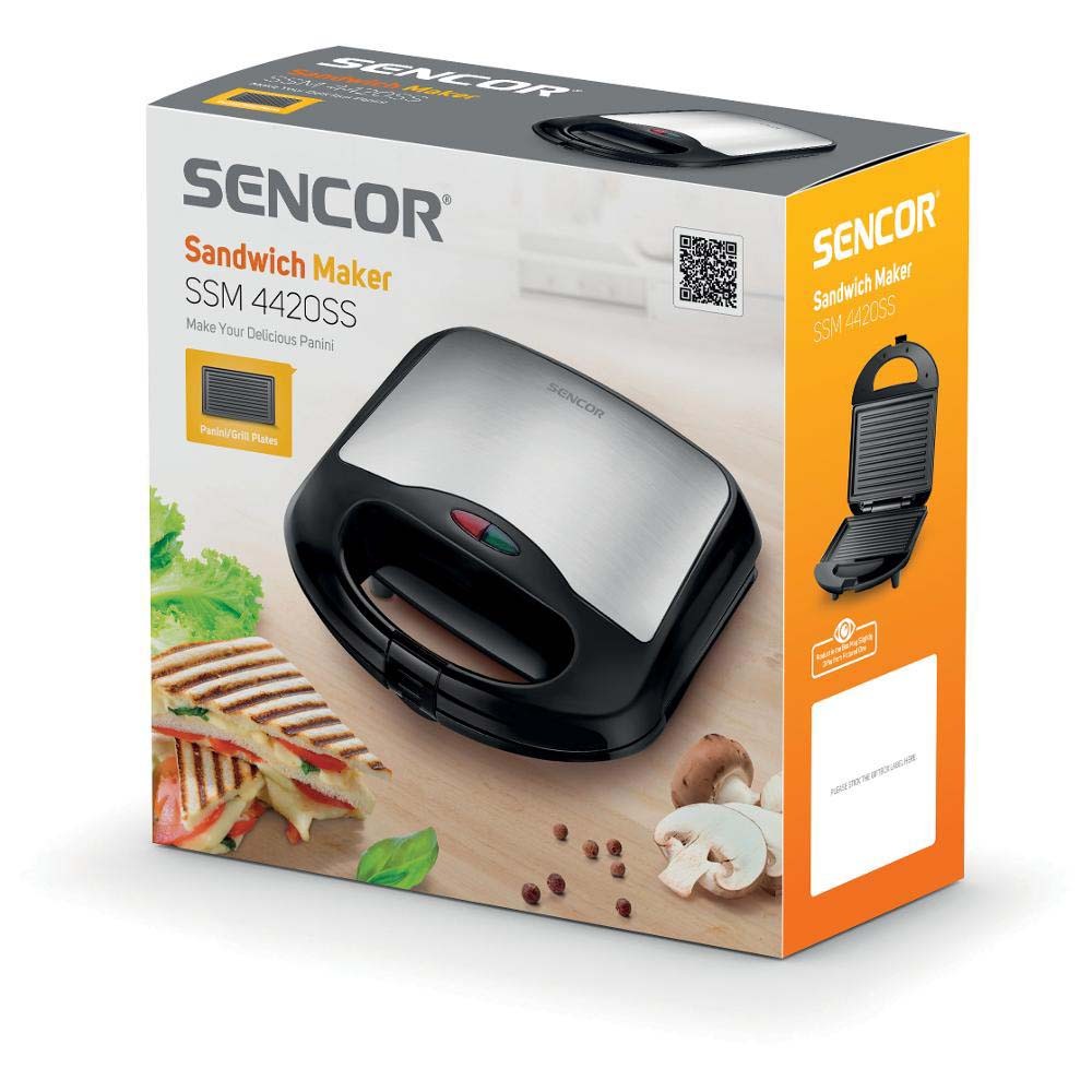 Τοστιέρα Panini Sencor SSM 4420SS Ασημί